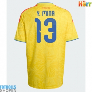 Billiga Colombia Yerry Mina #13 Hemmatröja VM 2026 Kortärmad